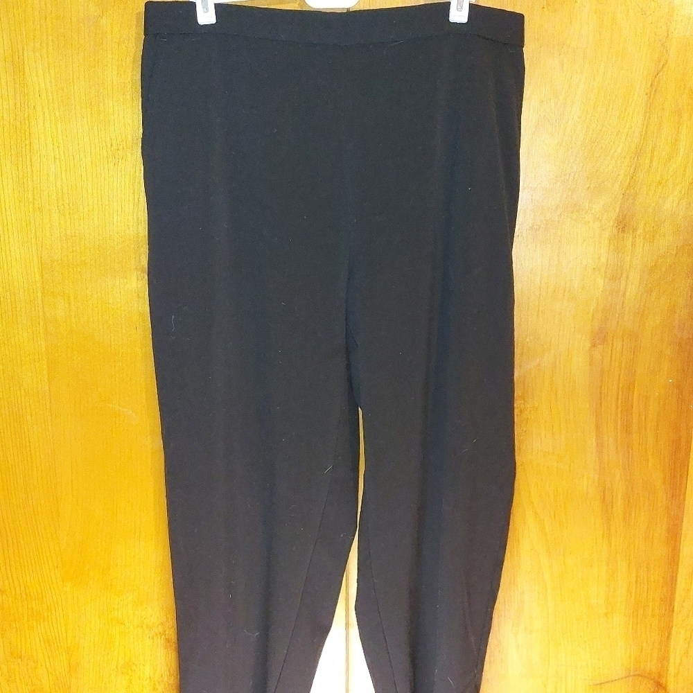 Briggs New York Women’s Petite Black Dress Pants Size 16P Stretchy.Inseam is 2
